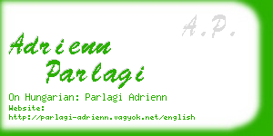 adrienn parlagi business card